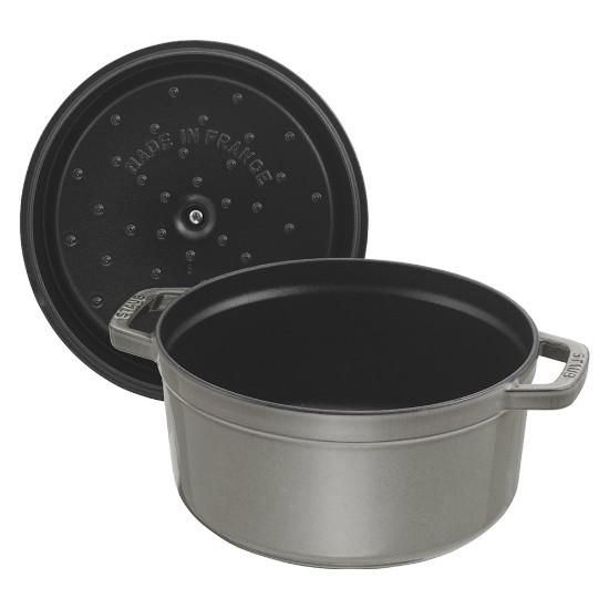 Cocotte cooking pot, cast iron, 28cm/6,7L, Graphite Grey - Staub