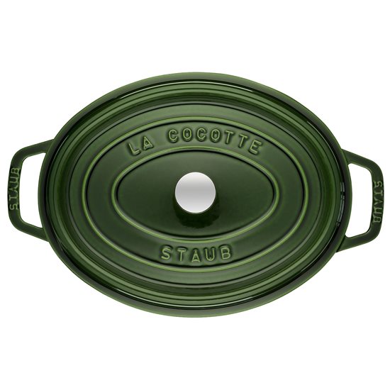 Marmite Cocotte ovale, fonte, 33 cm/6,7 L, Basil - Staub