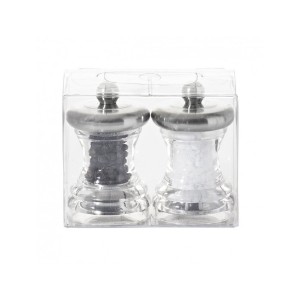 Conjunto de 2 moedores de sal e pimenta, Volte, 7 cm - Marlux