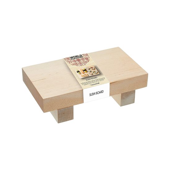 Sushi serving table, 21 x 12 cm, birch wood - by Kitchen Craft