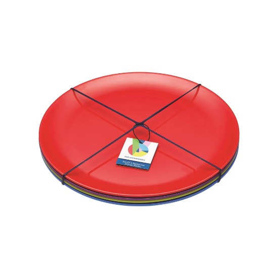 Zestaw 4 talerzy obiadowych z melaminy, 28 cm - Colourworks