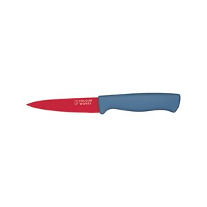 9.5 cm knife for peeling fruits and vegetables, red - by Kitchen Craft