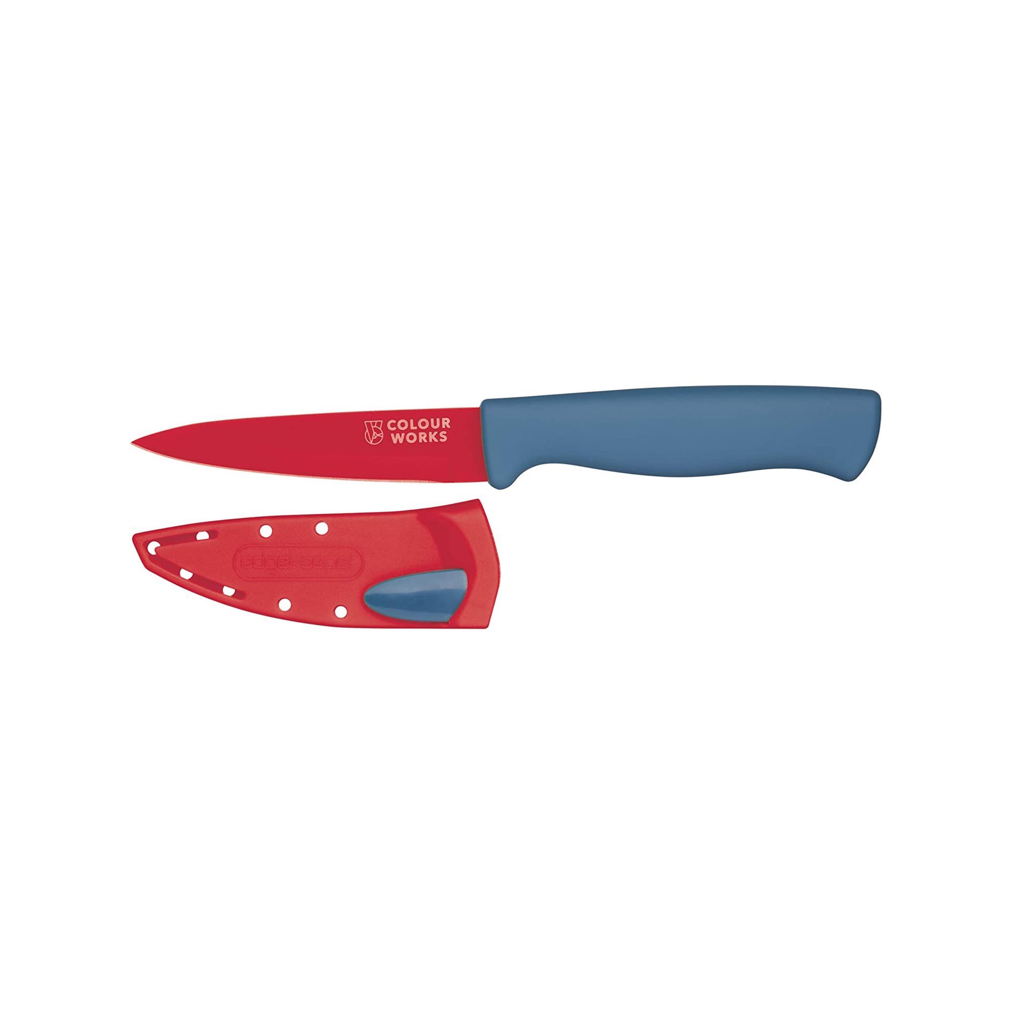 9,5 cm mes voor het schillen van groenten fruit, rood - van Kitchen Craft | KitchenShop