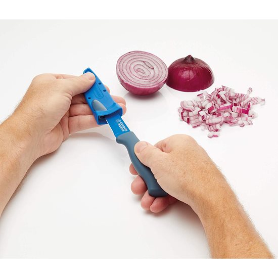 Knife for peeling fruits/vegetables, 9.5 cm, Blue - by Kitchen Craft