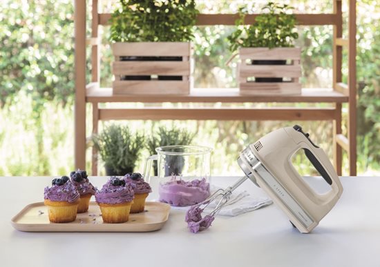 Misturador de mãos, configurações de 9 velocidades, 85 W, cor "Almond Cream" - Marca KitchenAid