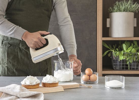 Rokas maisītājs, 9 ātruma iestatījumi, 85 W, "Almond Cream" krāsa - KitchenAid zīmols