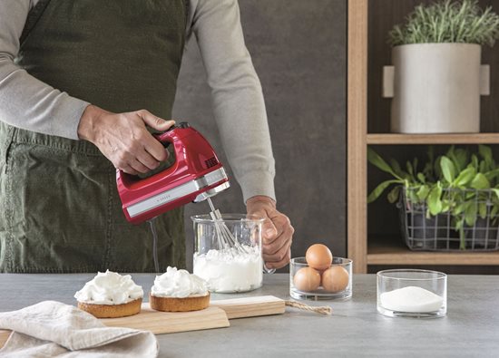 Sbattitore manuale, 9 impostazioni di velocità, 85 W, Empire Red - KitchenAid