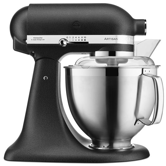 Billenőfejű állványkeverő, 4,8L, Model 185, Artisan, Cast Iron Black - KitchenAid