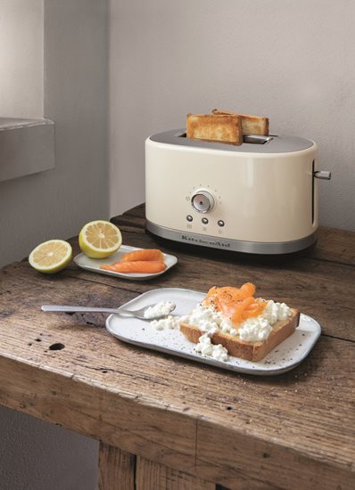 2-Slot-Toaster, manuelle Steuerung, 1200W, Farbe "Almond Cream" - Marke KitchenAid