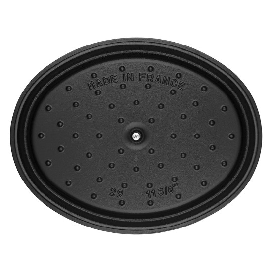 Lonac za kuhanje oval Cocotte, lijevano željezo, 31cm / 5.5L, Black - Staub