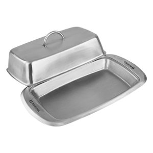 Butter dish, 19.8 x 11 cm, stainless steel - Zokura