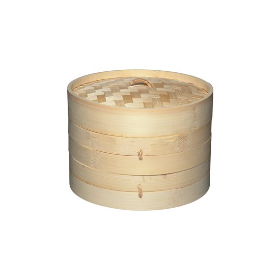 Sæt til dampkogning, bambus, 20 cm - Kitchen Craft