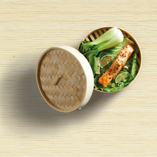 Set för ångkokning, bambu, 20 cm - Kitchen Craft