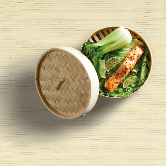 Ångkokningsset, bambu, 25 cm - Kitchen Craft varumärke