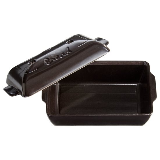 Bread baking dish 28 x 15 x 12 cm/1.8 l, Charcoal - Emile Henry