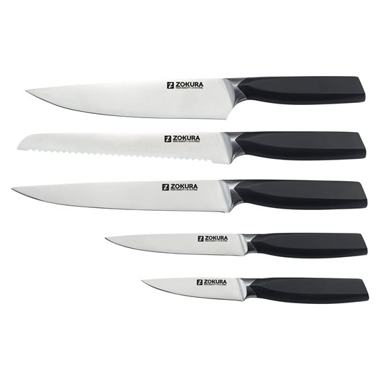 6-piece knife set, rotating holder - Zokura