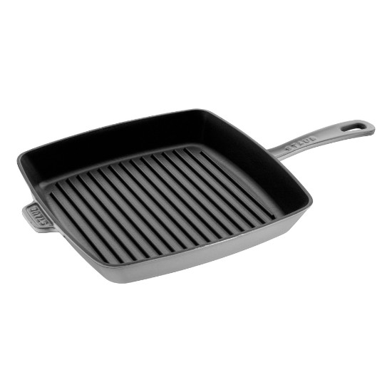 Firkantet grillpanne, støpejern, 30 cm, Graphite Grey - Staub