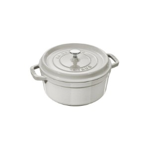 Cocotte cooking pot, cast iron, 20 cm/2,2 L, White Truffle - Staub