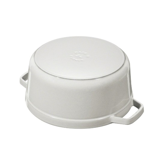 Čuguna Cocotte gatavošanas katls, 24cm/3.8L, White Truffle - Staub