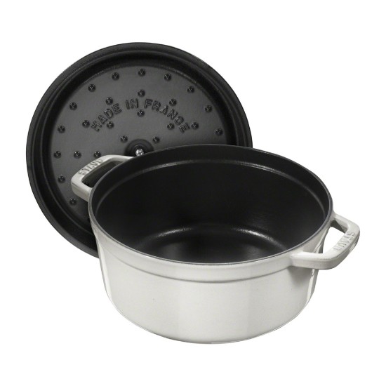 Cocotte cooking pot, cast iron, 28cm/6.7L, White Truffle - Staub
