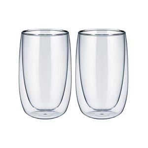 Set of 2 double-walled drinking glasses for latte macchiato, 400 ml - Westmark 