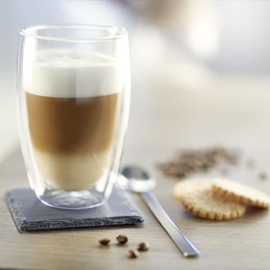 Sraith de 2 ghloine óil le ballaí dúbailte le haghaidh latte macchiato, 400 ml - Westmark