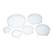 Set of 6 flexible silicone lids - by Kitchen Craft