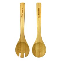 Set 2 serving spoons for salad, 30.5 cm, bamboo - Zokura