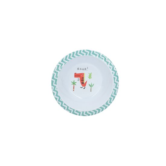 Children's bowl 16.5 cm "Hungrysaurus", made from melamine - by Kitchen Craft