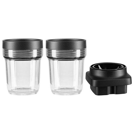 Set med 2 behållare med blad för K400 mixer, 0,2 l - KitchenAid varumärke