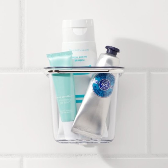 Holder with suction cup for bathroom accessories, plastic, “StrongHold” - OXO