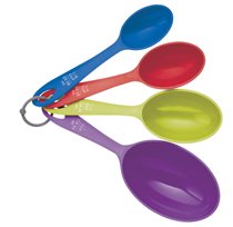 Set of 4 spoons for measuring ingredients, plastic - by Kitchen Craft