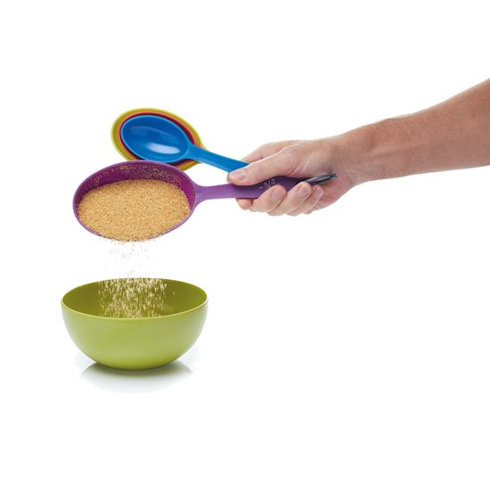 Juego de 4 cucharas para medir ingredientes, plástico - de Kitchen Craft