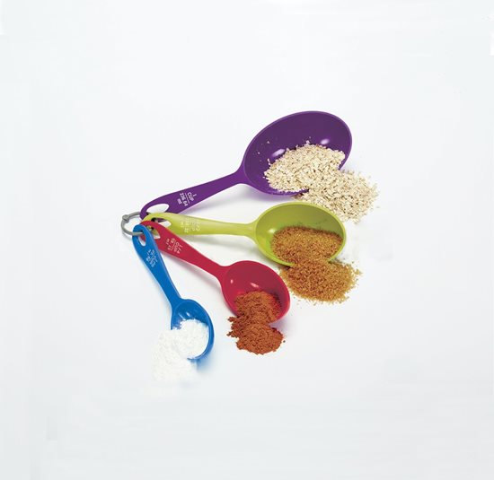 Komplektā 4 karotes sastāvdaļu mērīšanai, plastmasas - by Kitchen Craft