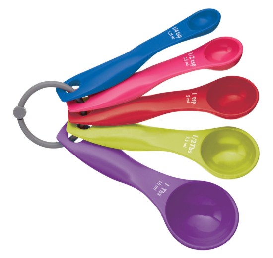 5-daļīgs mērkarotes komplekts, plastmasas - Colourworks