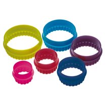 Set of 6 moulds for cakes, round shape - by Kitchen Craft