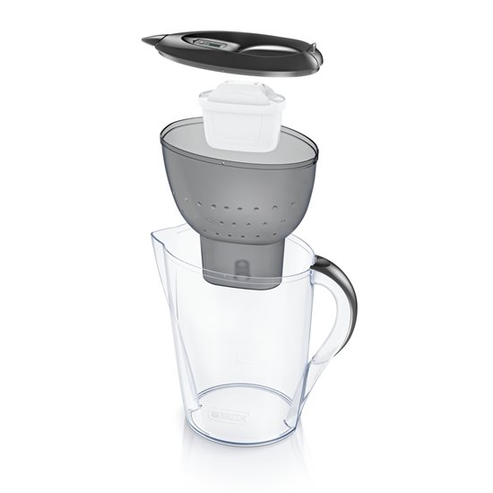 BRITA Marella XL water filtering jug, 3.5 L, Maxtra+ filter (grey) 