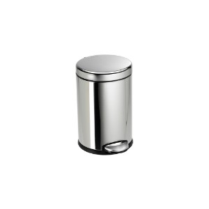 Trash mini, tond, 4.5 L, stainless steel - simplehuman