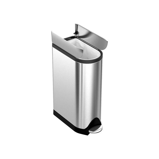 Kosz na śmieci pedałowy, 18 L, Stainless Steel - simplehuman