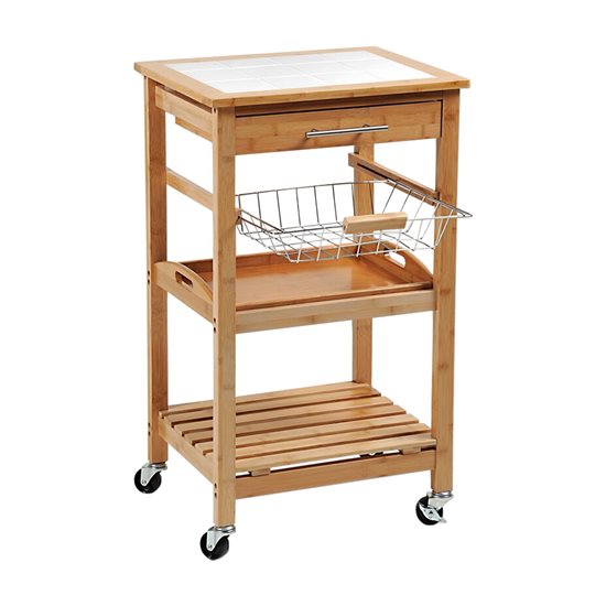 Kitchen trolley, 48 x 38 x 81 cm, bamboo - Kesper