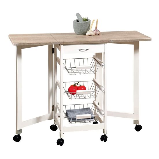 Kitchen trolley, 37/96 x 37 x 75.5 cm, wood fiber - Kesper