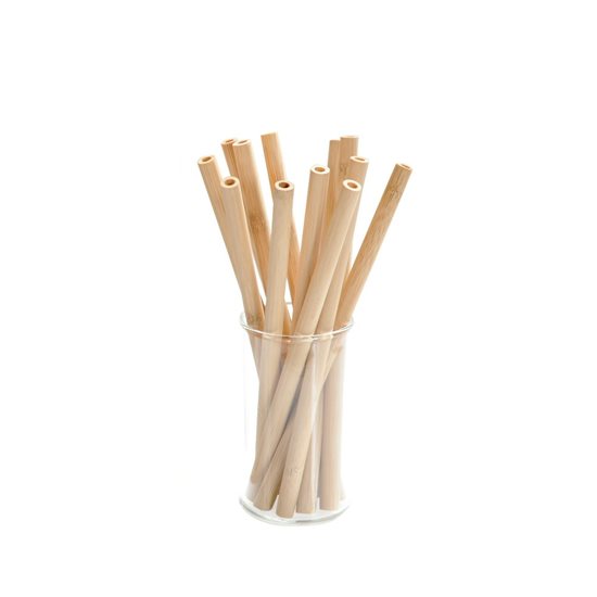 Set 12 bambu sugrör, 20 cm - Kesper