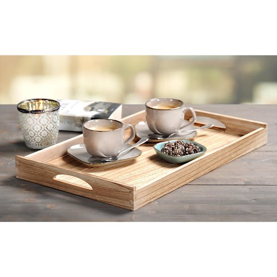 Plateau de service, 47 x 29,5 cm, bois de paulownia - Kesper