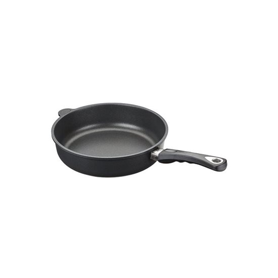 Deep frying pan, aluminum, 24 cm, height 7 cm - AMT Gastroguss