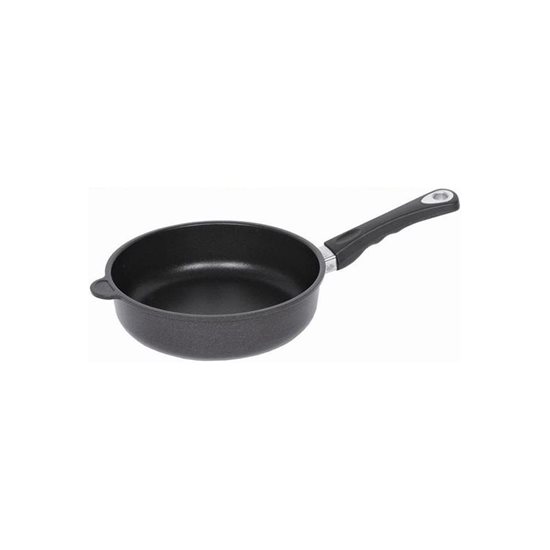 Deep frying pan, aluminum, 24 cm, height 7 cm, induction - AMT Gastroguss