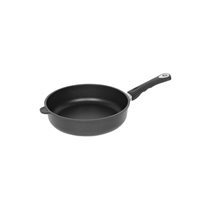 Deep frying pan, aluminum, 20 cm, height 7 cm, induction - AMT Gastroguss