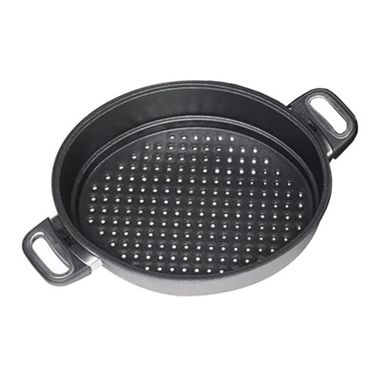 Plat de cuisson à la vapeur, 33 x 26 cm, aluminium - AMT Gastroguss