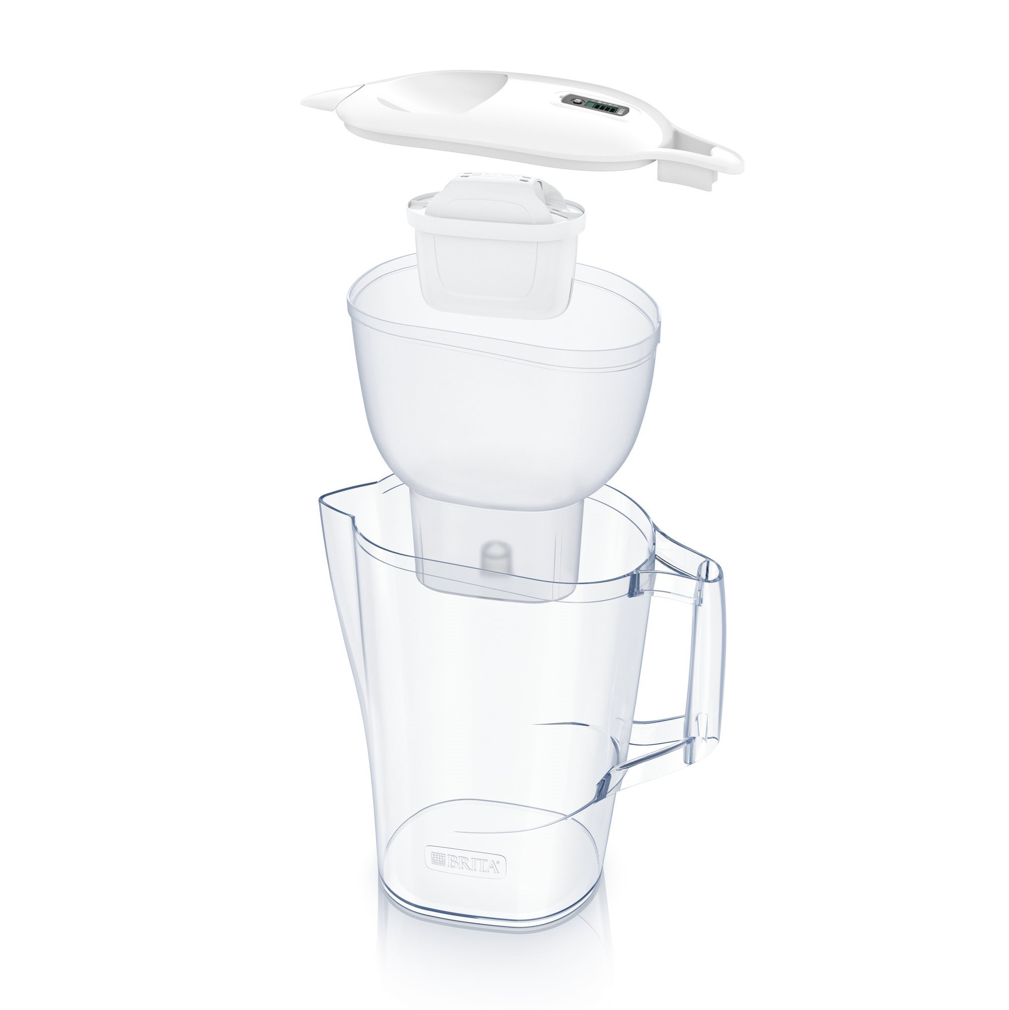 Caraffe Filtranti - Brita Caraffa filtrante per acqua Aluna da 2,4l - 1  filtro MAXTRA+ incluso