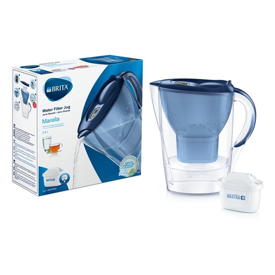 BRITA Marella XL 2.4 L Maxtra+ crúiscín scagaire (blue)