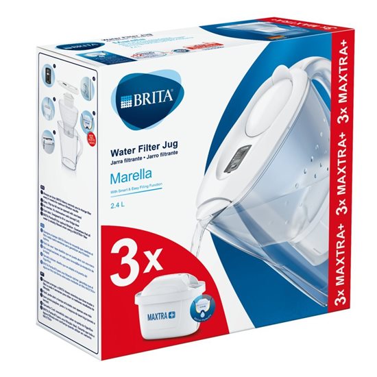 "Starter pack" BRITA Marella 2.4 л + 3 фильтра Maxtra+